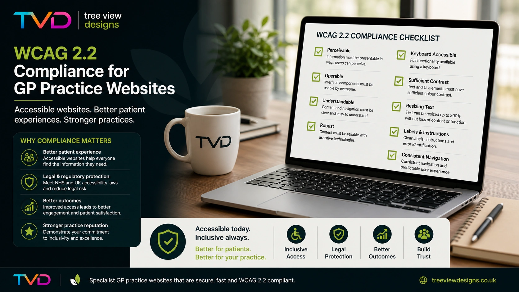 WCAG 2.2 Compliance for GP Practice Websites: What You Need to Know