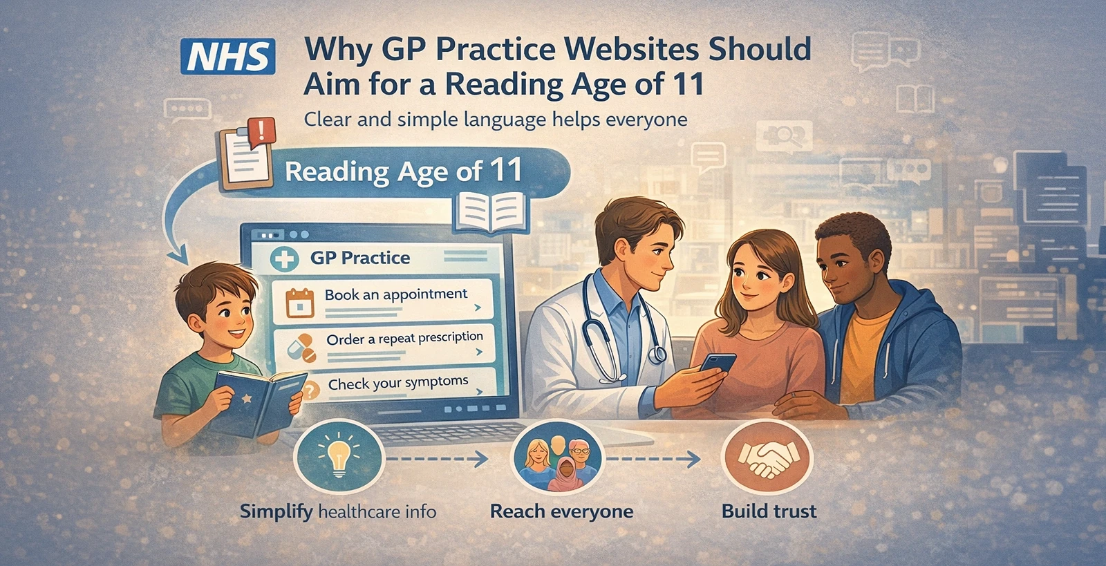 Why GP Practice Websites Should Aim for a Reading Age of 11